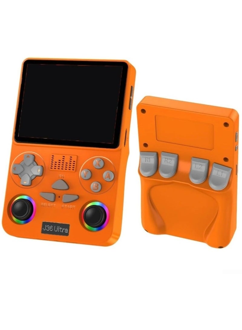 J36 Ultra Handheld Game Console 64GB, Portable Retro Video Game Player with RGB Dual Joysticks, Online Multiplayer Gaming - Image 5