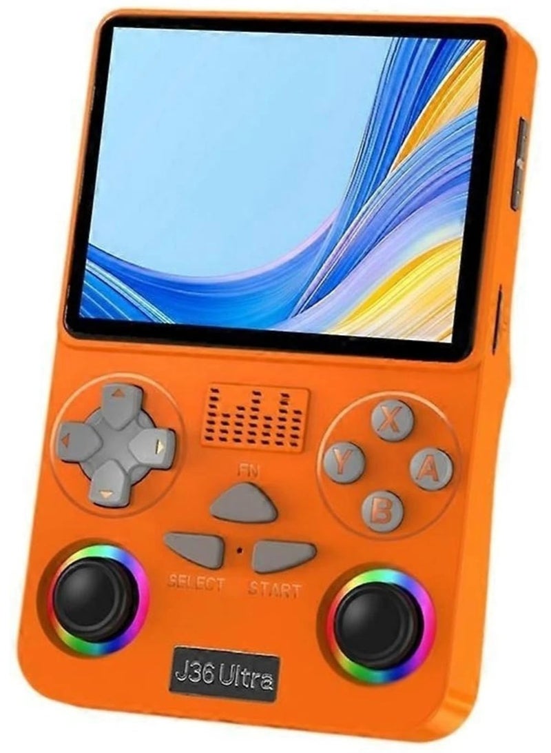 J36 Ultra Handheld Game Console 64GB, Portable Retro Video Game Player with RGB Dual Joysticks, Online Multiplayer Gaming - Image 1