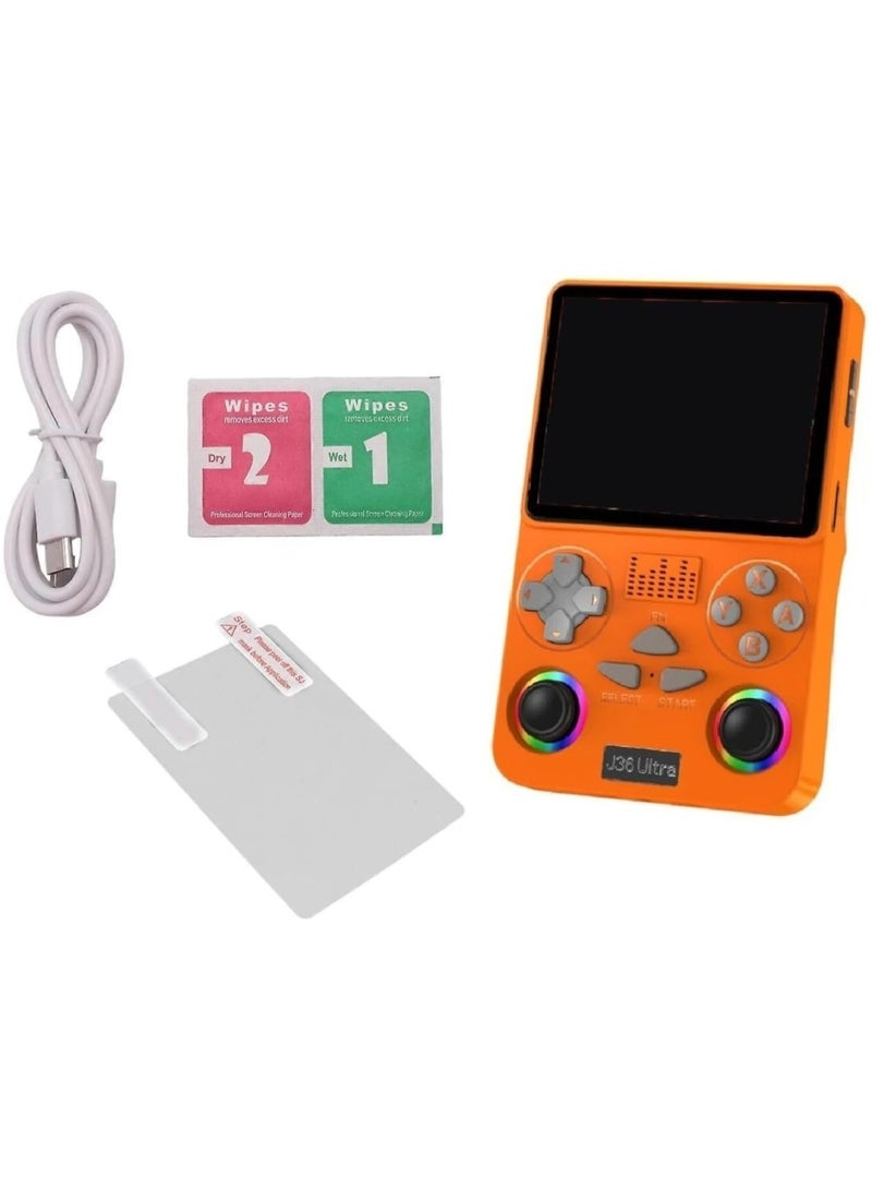 J36 Ultra Handheld Game Console 64GB, Portable Retro Video Game Player with RGB Dual Joysticks, Online Multiplayer Gaming - Image 2