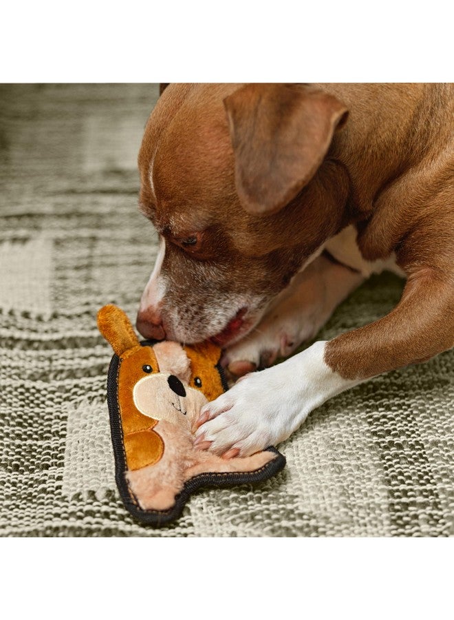 outward hound Durablez Tough Plush Squeaky Dog Toy Puppy Brown Xs  - Image 5