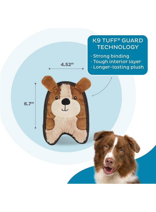 outward hound Durablez Tough Plush Squeaky Dog Toy Puppy Brown Xs  - Image 3
