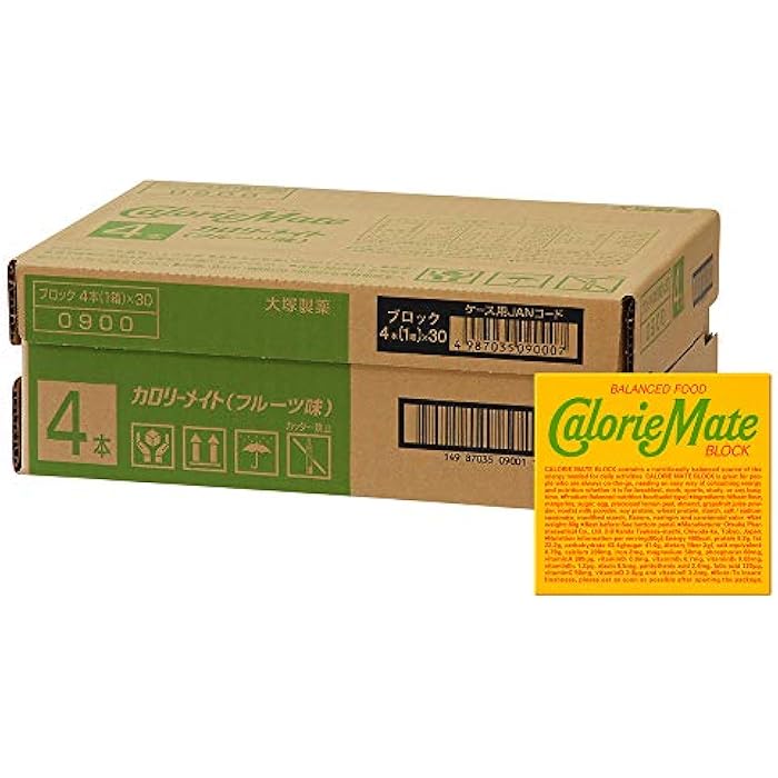 Calorie Mate Otsuka Pharmaceutical Co., Ltd. 4 Ã— 30 pieces Calorie Mate block fruit - Image 1