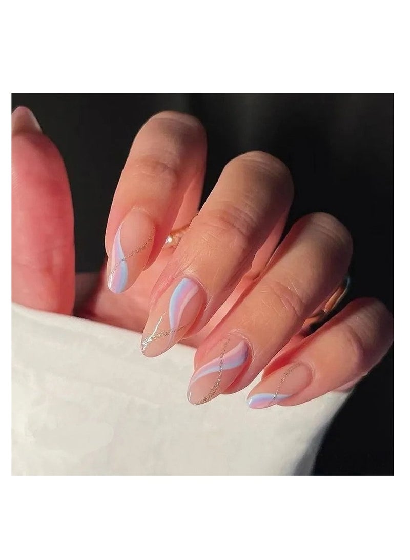 Salon Acrylic Reusable False Nails Set Double Tape and Glue Included - Image 1