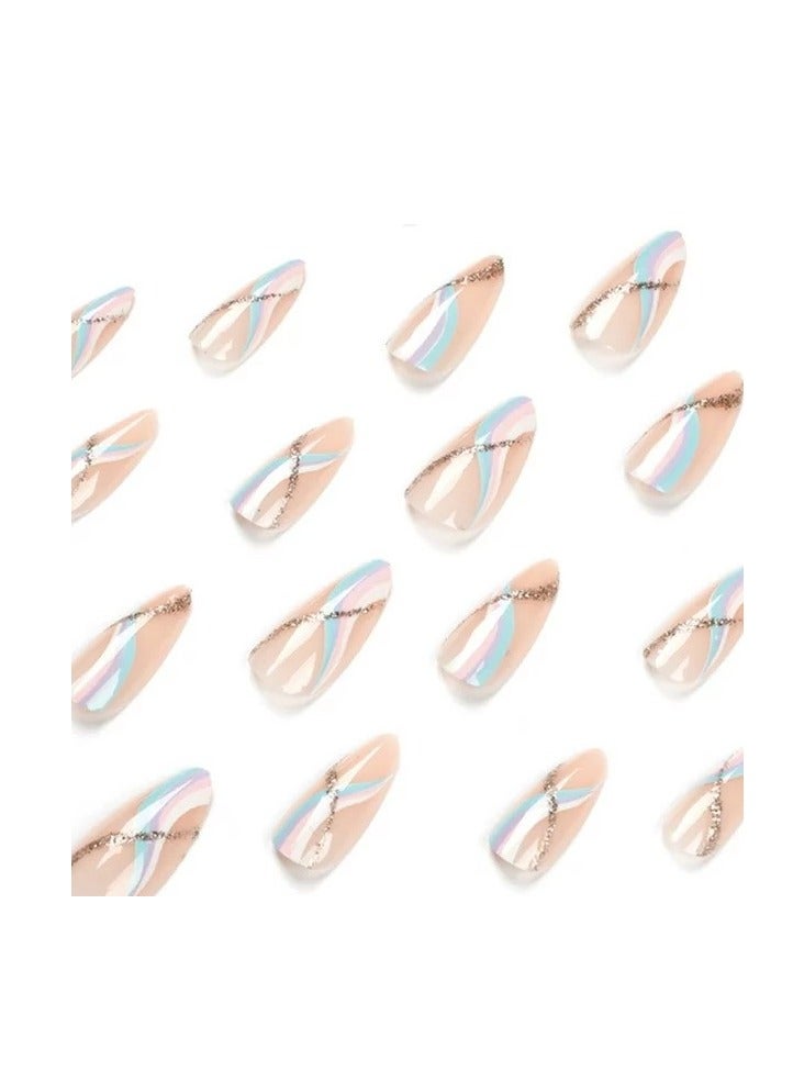 Salon Acrylic Reusable False Nails Set Double Tape and Glue Included - Image 3