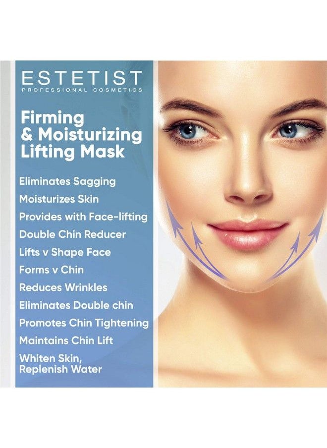 Estetist V Shaped Slimming Face Mask Double Chin Reducer Face Lift Tape Tightening Mask Anti Aging Anti Wrinkle Firming Jawline Slimmer (5 Pack)  - Image 4