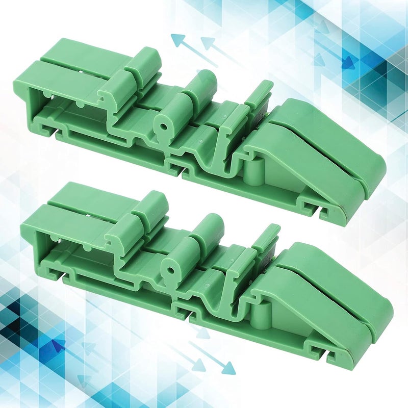 YWBL-WH PCB Mounting Bracket, Deck Type, Durable DIN Rail Adapter, 4-Piece Set for Industrial Applications with Screws - Image 5