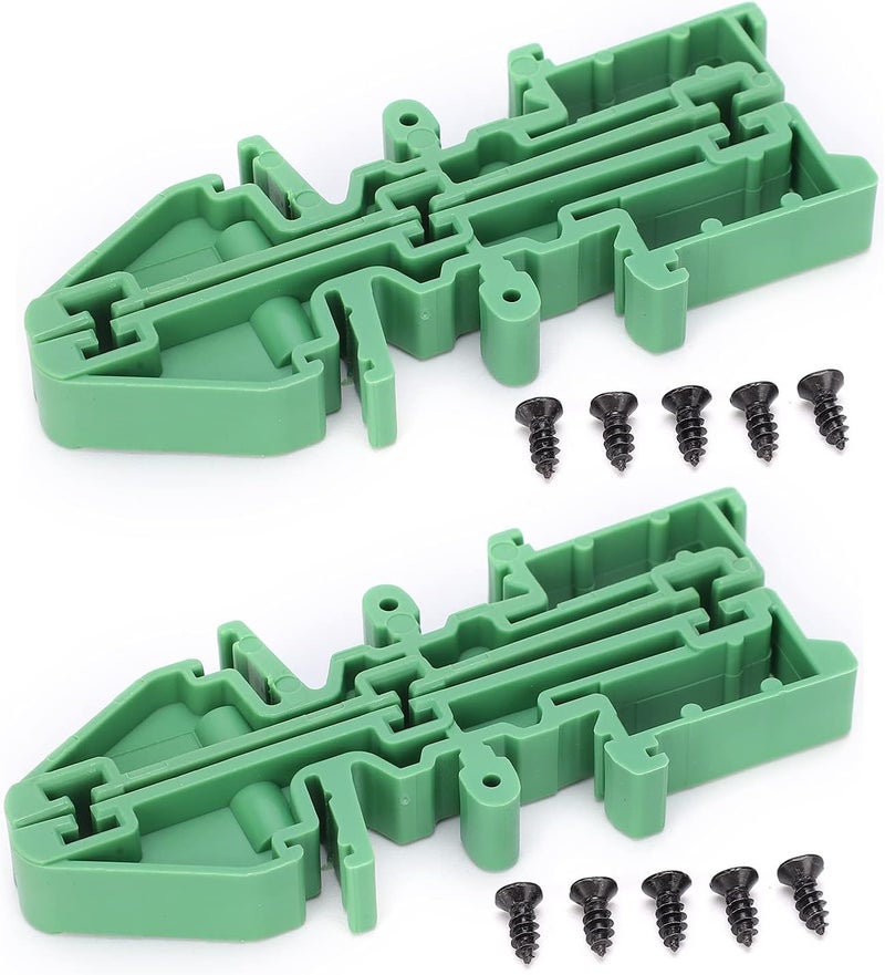 YWBL-WH PCB Mounting Bracket, Deck Type, Durable DIN Rail Adapter, 4-Piece Set for Industrial Applications with Screws - Image 1