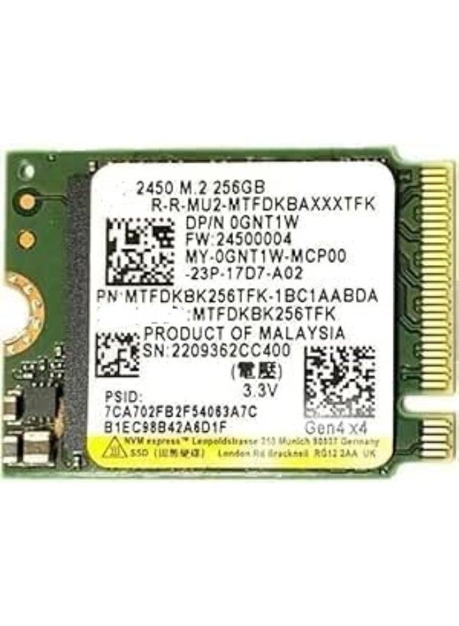 Internal SSD 256GB – M.2 2230 PCIe NVMe – 30mm High-Speed Solid State Drive - Image 1