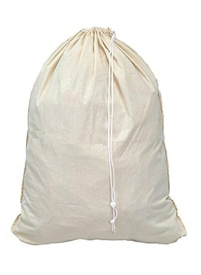 WUD Muslin Bags with Drawstring Unbleached Cotton Potli Bag Breathable Dust-proof Pouch, Set of 3, 11 x 9 inch - Image 1
