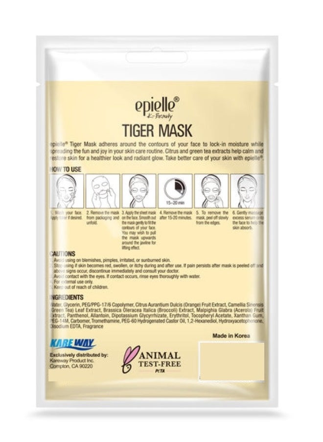 Tiger Character Mask For Calming & Restoring