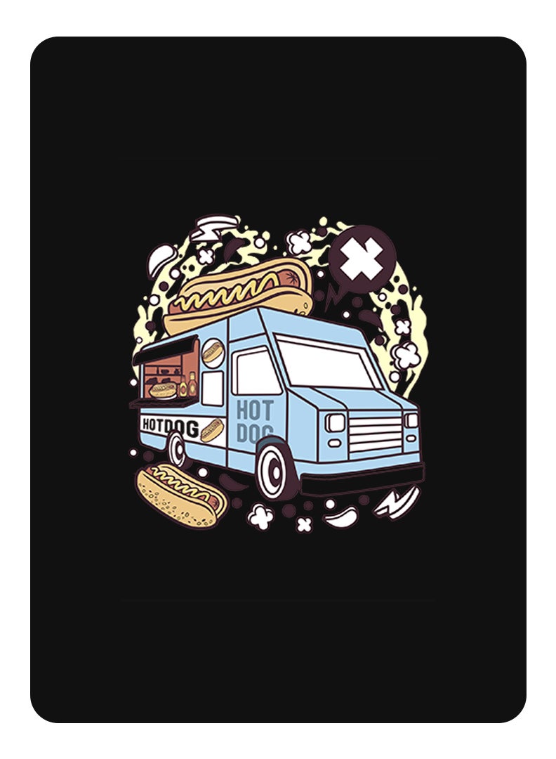 Theodor Protective Flip Case For Samsung Galaxy Tab S6 With Trifold Stand Auto Wake Sleep Shockproof Cover Hot dog bus copy - Image 1