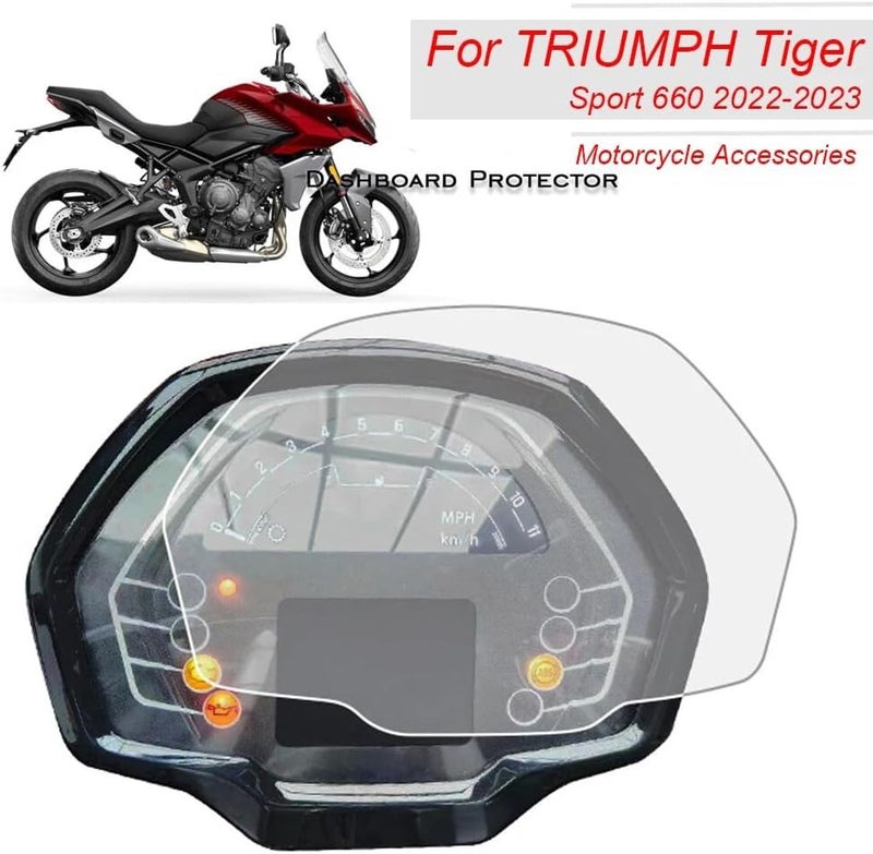 Vuzmode Motorcycle Dashboard Protection Film for Triumph TIGER Sport 660 - Image 2