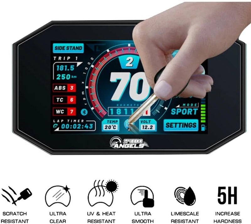 Vuzmode Motorcycle Dashboard Protection Film for Triumph TIGER Sport 660 - Image 5