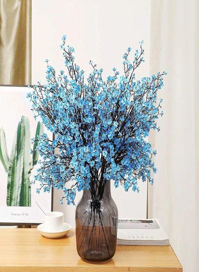 Dekorly Artificial Baby's Breath Gypsophila Flower Bunch for Home Decoration | Flowers for Vases| Decoration Items for Living Room|Home Decor|Diwali Decor|Chritmas (5 Pcs) (Sky Blue) - Image 4