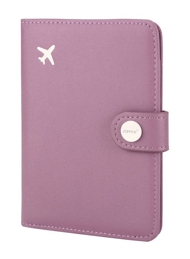 Zoppen Passport Holder Cover Wallet for Women Rfid Blocking Travel Wallet Id Card Case, #34 Elegant Purple, One Size, Rfid Wallet - Image 5