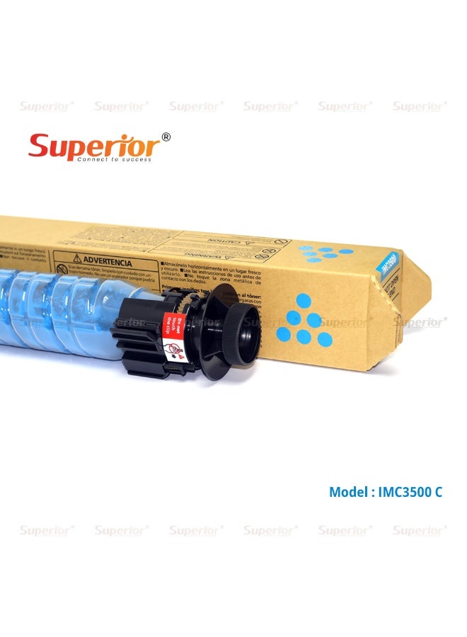 SOS Superior Premium Compatible Ricoh IMC3500 Cyan Toner Cartridge – High Yield – Suitable for Ricoh IMC3500 / IMC4500 / IMC5500 / IMC6000 - Image 2