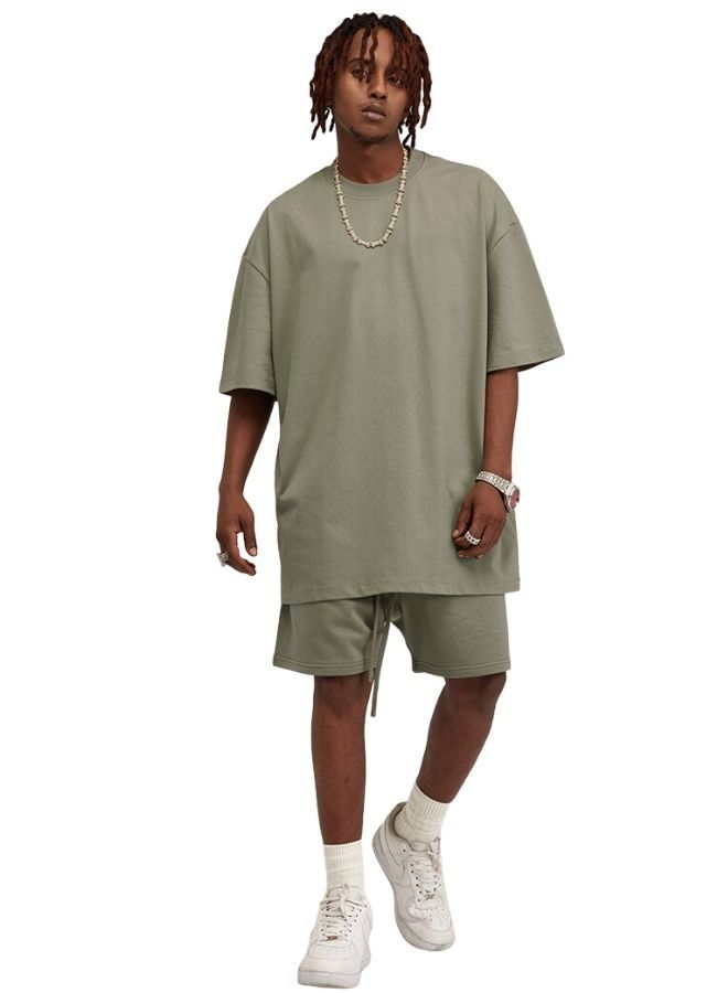 Mei Stylish Men's Casual Relaxed Fit Drawstring Pure Cotton Bottom Short - Image 4