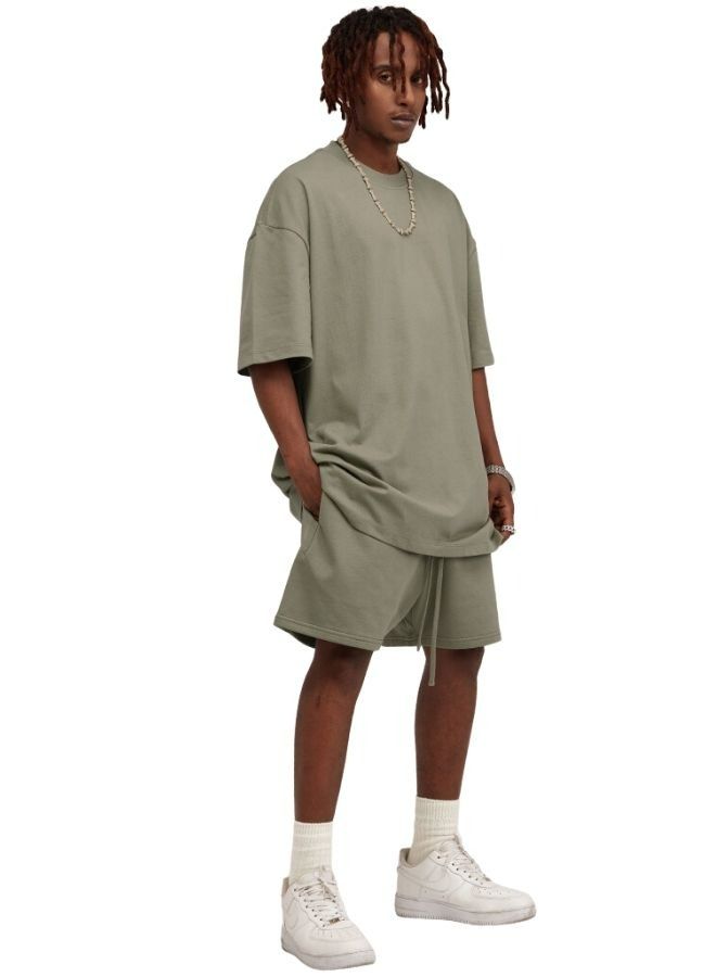 Mei Stylish Men's Casual Relaxed Fit Drawstring Pure Cotton Bottom Short - Image 5