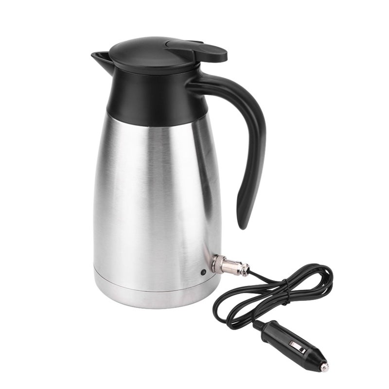 Electric In Car Kettle 1000ml Food Grade 304 Stainless Steel - Vacuum Insulation Technology - Indicator Light For Travel Use - Image 2