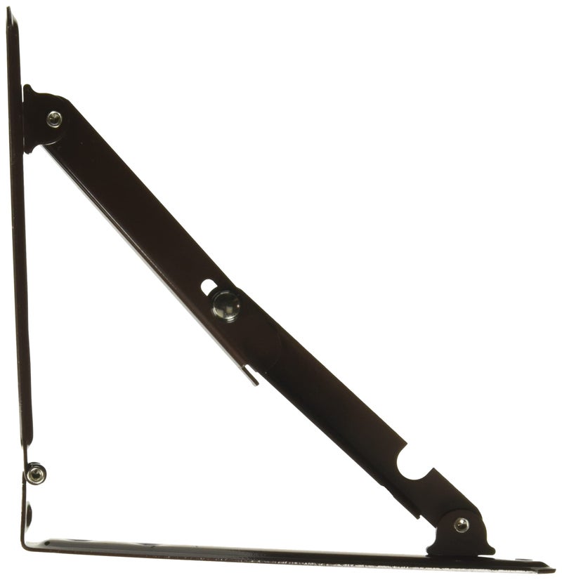 JR Products JR Products 20735 Folding Shelf Bracket - Brown, 7.75" x 7.75" x 11.75" - Image 1