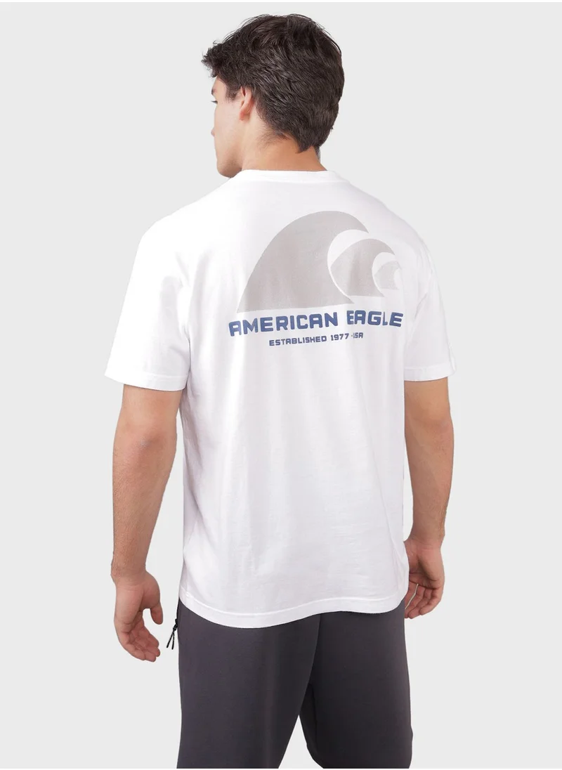 American Eagle Logo Crew Neck T-Shirt