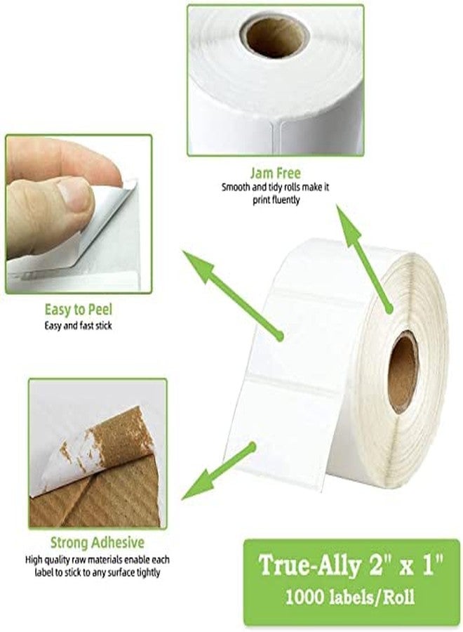 True-Ally ملصق باركود كرومو من ترو-ألي 50x25 - 2 × 1 بوصة - 50 مم × 25 مم - 1000 ملصق لكل لفة - ملصق ذاتي اللصق لطباعة الباركود (يلزم وجود شريط) (لفة واحدة لكل عبوة (1000 ملصق)) - Image 3