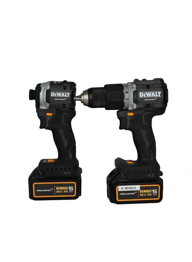 ديوالت مثقاب مطرقة صدمات 18 فولت ليثيوم أيون 5 أمبير/ساعة متعدد الألوان 16.1 × 33.2 × 44.1 سم DCK200MP2T-GB - Image 1