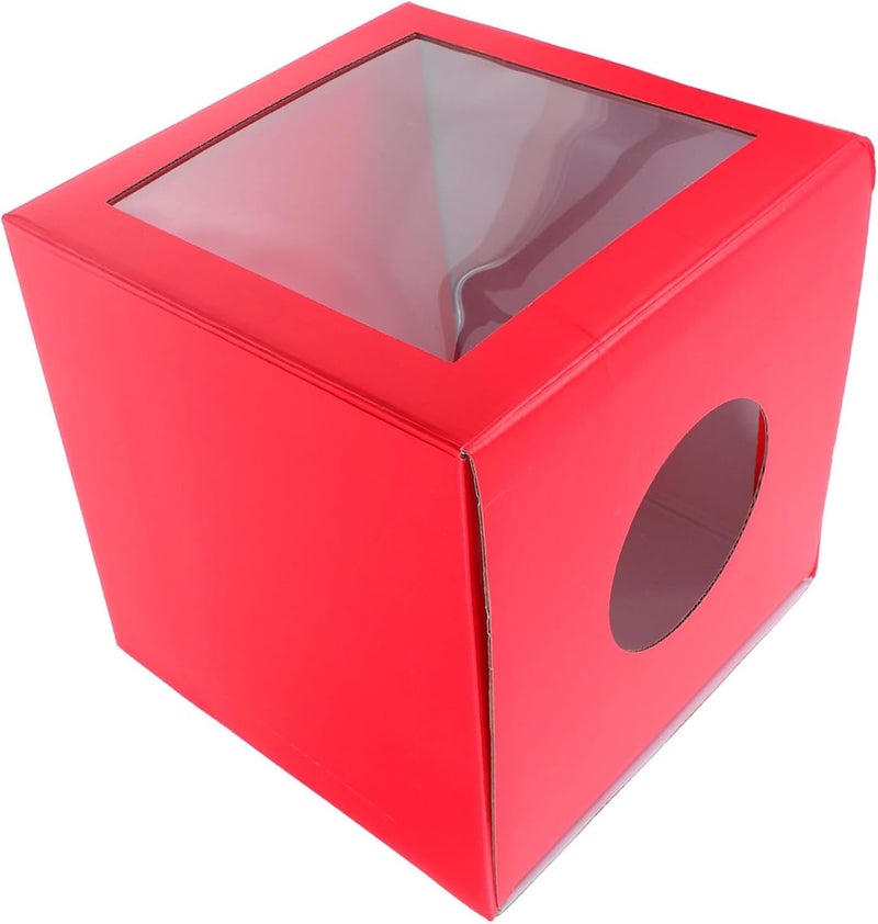Lottery Box Raffle Container for Fundraising Events Cardboard Donation Box Opaque Design for Secure Voting and Game Activities at Parties and Weddings - Image 1