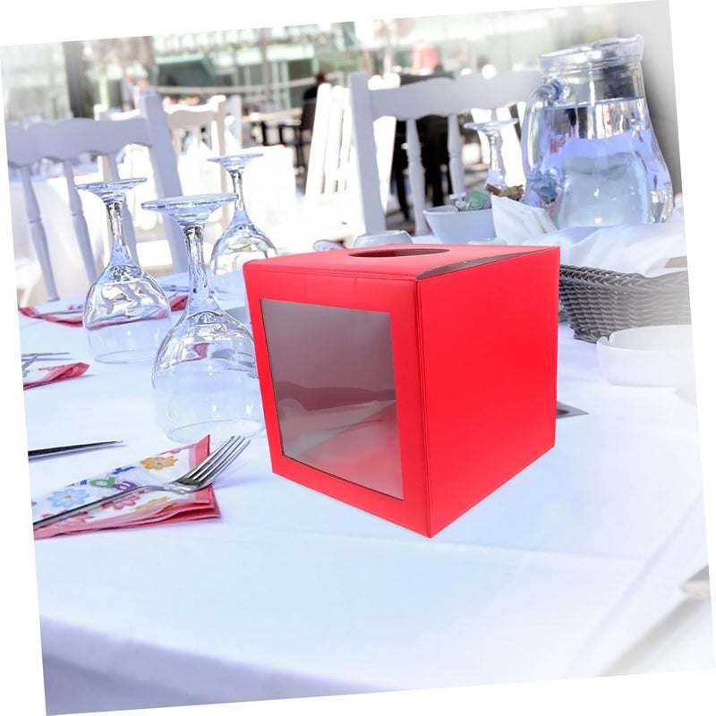 Lottery Box Raffle Container for Fundraising Events Cardboard Donation Box Opaque Design for Secure Voting and Game Activities at Parties and Weddings - Image 5