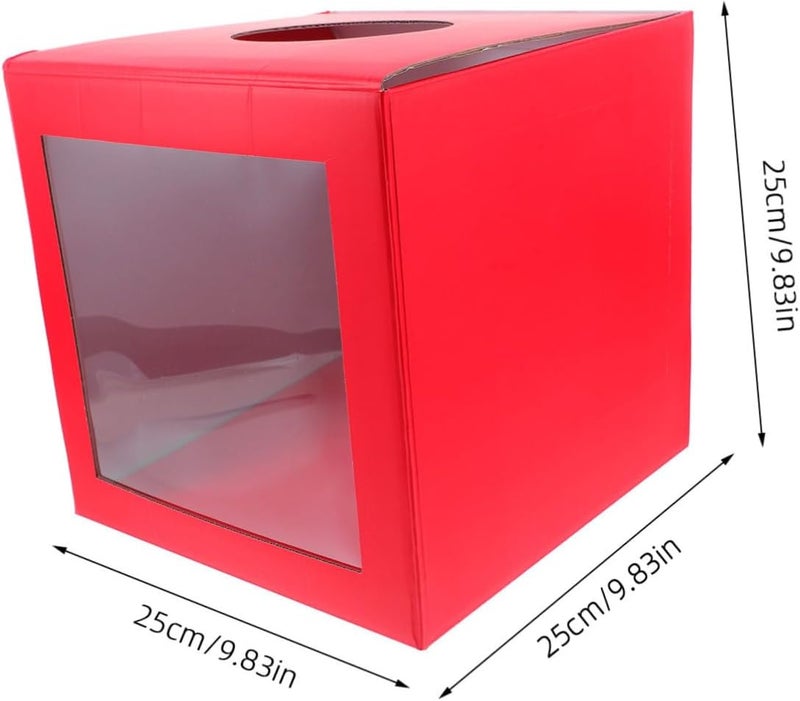Lottery Box Raffle Container for Fundraising Events Cardboard Donation Box Opaque Design for Secure Voting and Game Activities at Parties and Weddings - Image 2