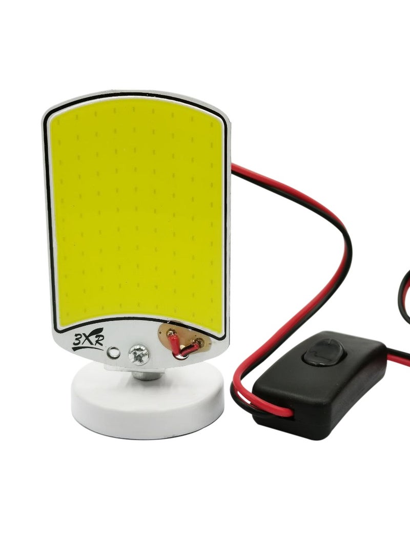 3XR Portable Work Light LED Camping Lantern with Battery Clips and Switch - Image 2