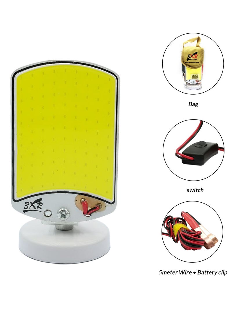 3XR Portable Work Light LED Camping Lantern with Battery Clips and Switch - Image 4