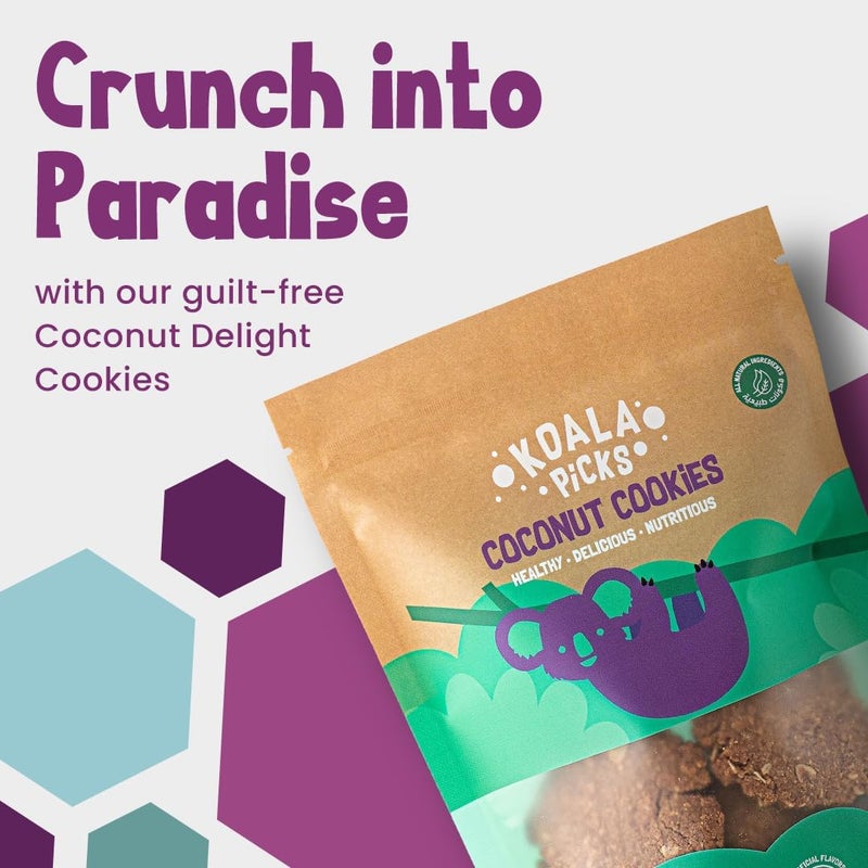 KOALA Picks Coconut Cookies with Date Powder, Oats & Unsalted Butter 40 grams - Image 4