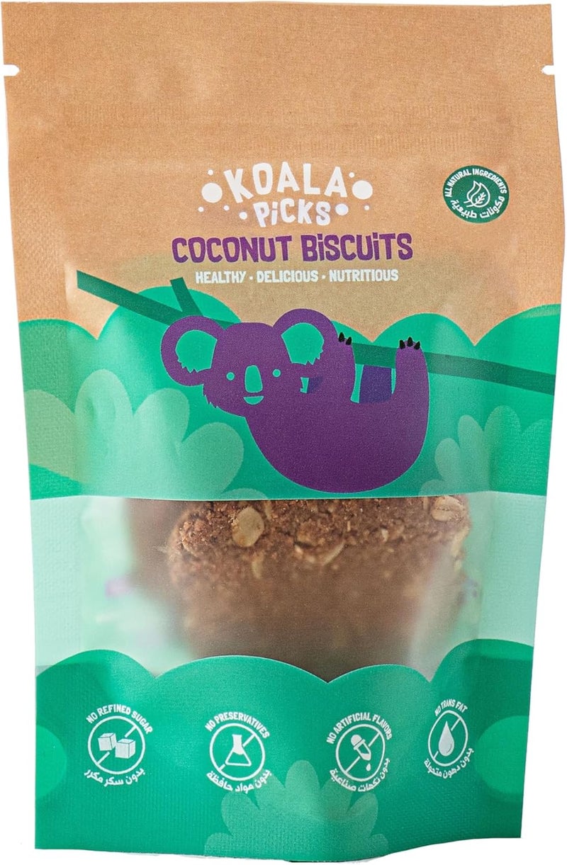 KOALA Picks Coconut Cookies with Date Powder, Oats & Unsalted Butter 40 grams - Image 1