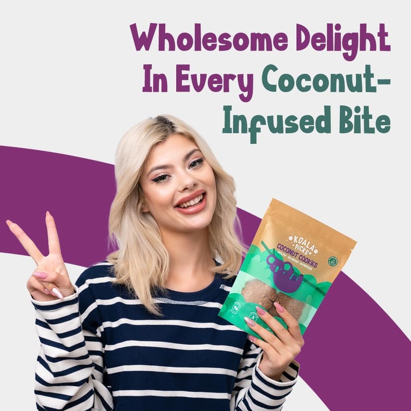 KOALA Picks Coconut Cookies with Date Powder, Oats & Unsalted Butter 40 grams - Image 3