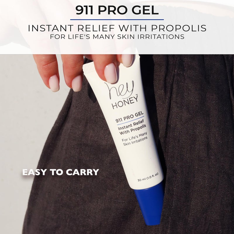 Hey Honey 911 Multi-purpose Pro Gel Instant Relief With Bee Propolis | Designed To Treat & Repair Compromised Skin At An Accelerated Rate | 99% Natural, Cruelty-Free & Clean Ingredients | 1 Oz - Image 5