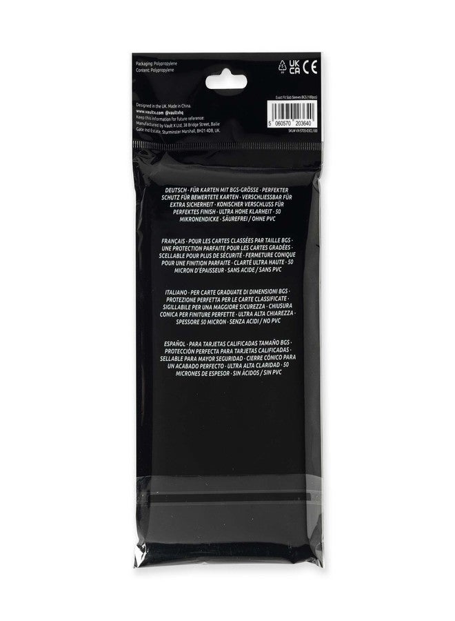 Vault X Graded Trading Card Slab Sleeves, Exact Fit Bags for Becketts BGS and Other Similar Sized Cases, Collectible Card Games, Sports, TCG (100 Pack) - Image 2