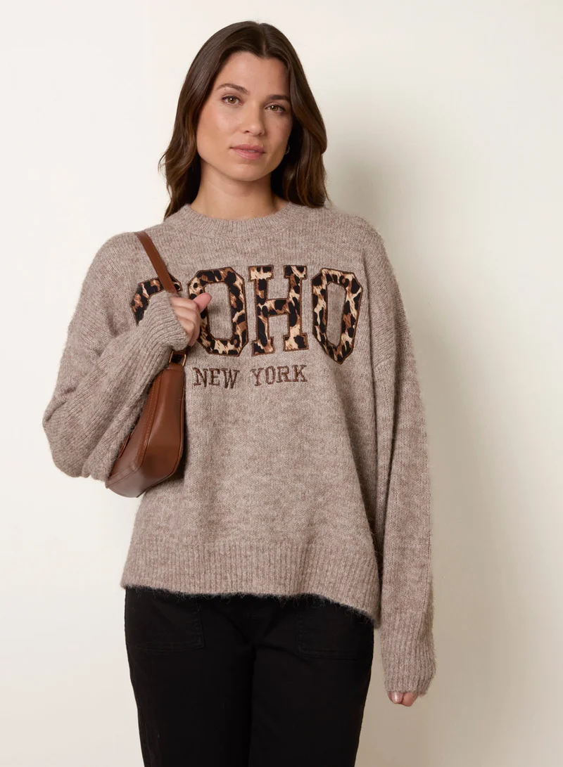 بلو فانيلا سويتر نيويورك سوهو محبوك