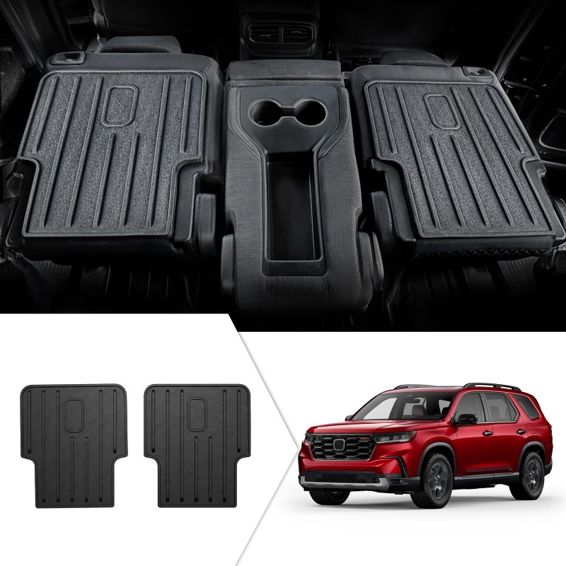 HOUCLEMIC Backrest Mat Compatible with 20232025 Honda Pilot Accessories 2nd Kick Mats for 20222025 Acura MDX Accessories