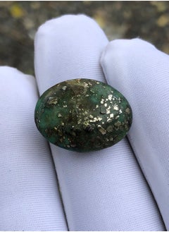 HADI December Birthstone - Natural Turquoise with Pyrite 17 carats  - Image 3