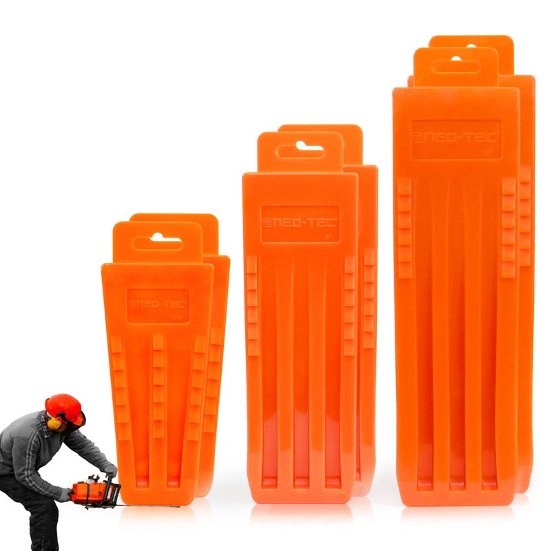 NEOTEC 6 pack Tree Felling Wedges with Spikes for Safe Tree Cutting 55810 222
