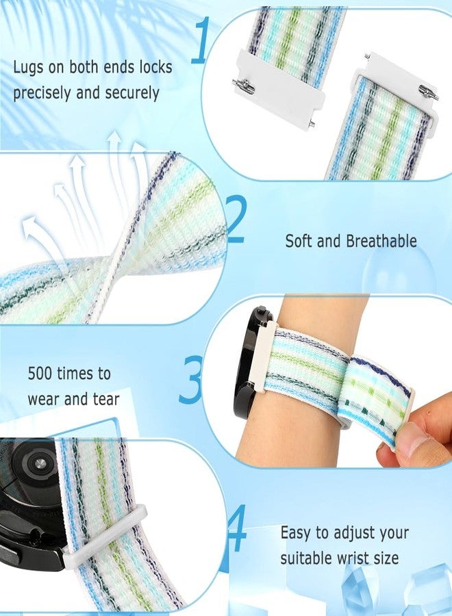 AVOD 22mm Nylon Quick Release Watch Band Compatible with Samsung Galaxy Watch 3 45mm/Gear S3 Frontier/Garmin Venu 4 45mm/3 45mm/2/Vivoactive 4/Forerunner 570(47mm)/255/265/Amazfit Helio/Bip 6/5/Balance 2 - Image 5