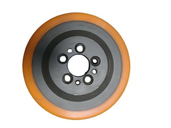 Danta PU Wheel OD230mm x 75mm width 5 hole ID 45mm used for stacker reach truck SB66 - Image 3