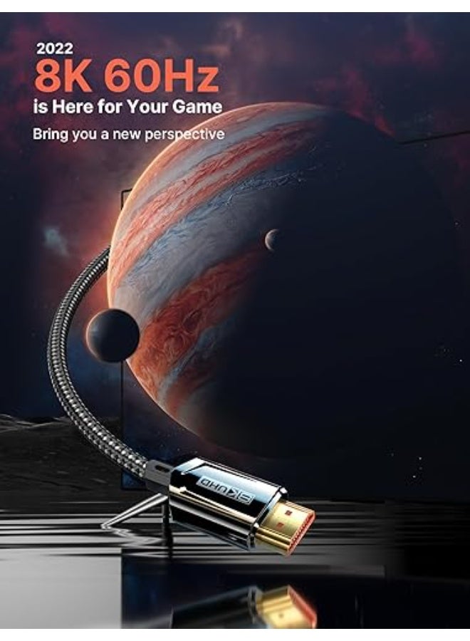 HDMI 2.1 Cable 13FT – Ultra High Speed 48Gbps – 8K/60Hz & 4K/120Hz – Durable Long Cable for Daily Use - Image 5