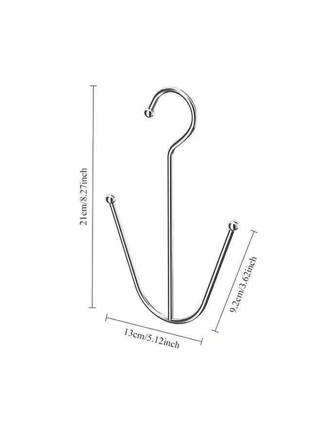 5pcs Stainless Steel Wall Mounted Shoe Rack Multi Hook Rust Proof Indoor Outdoor Use - Image 4