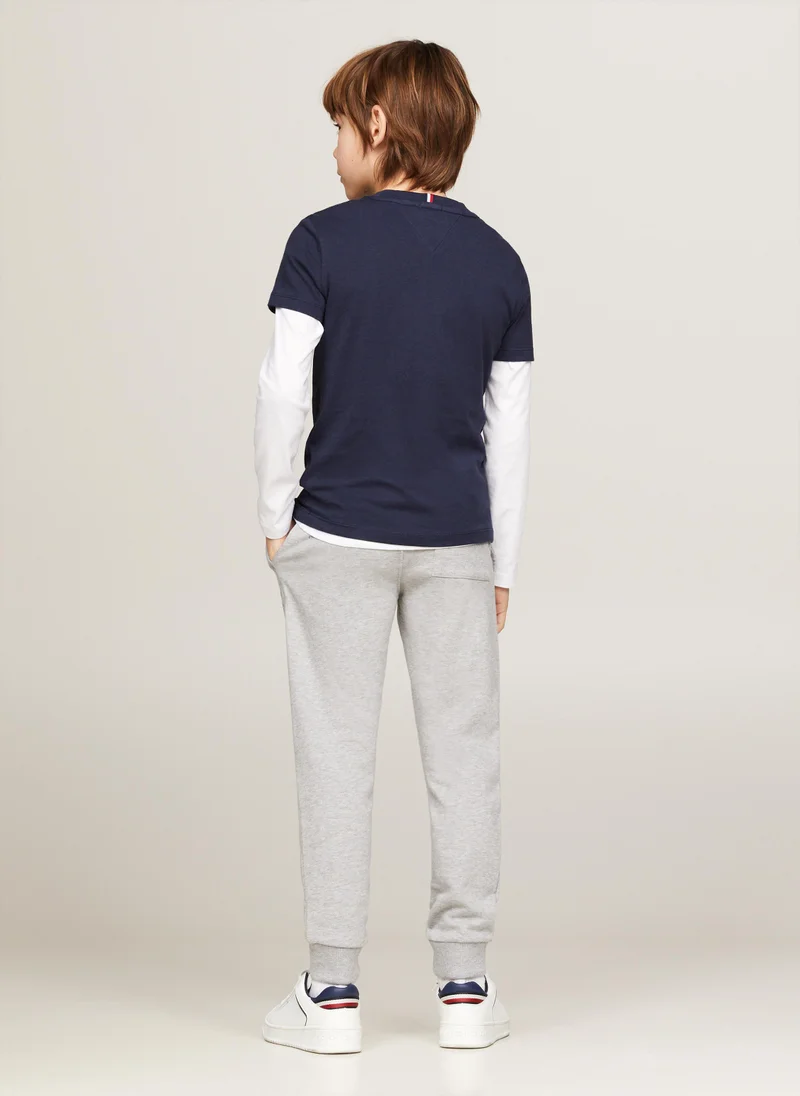 TOMMY HILFIGER Kids Crew Neck Short Sleeve T-shirt