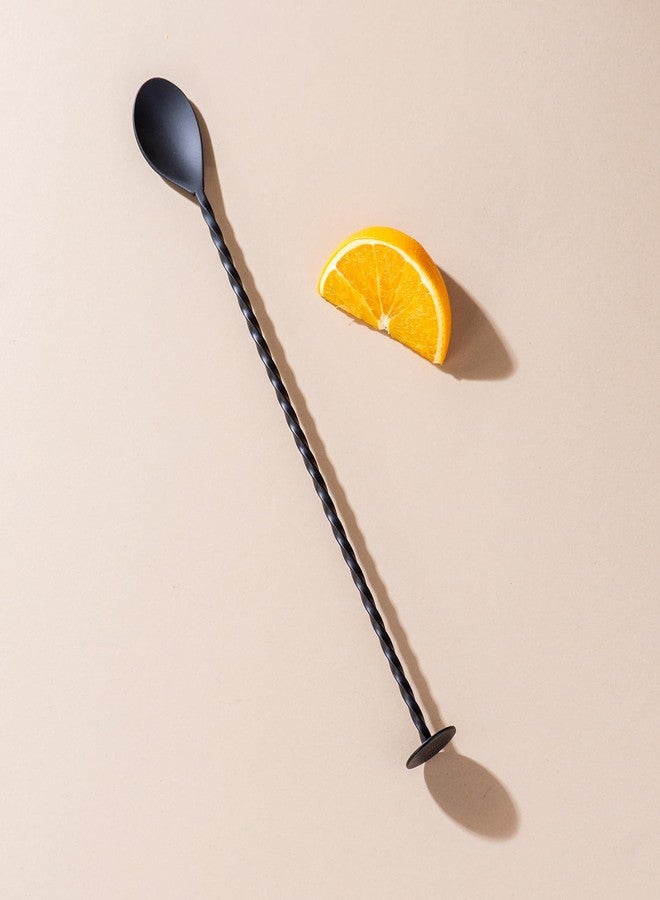 Nestroots Stainless Steel Cocktail Spoon | 11-Inch Spiral Handle Mixing Spoon for Cocktails, Mocktails & Layered Drinks | Long Bar Spoon for Home Bar & Bartenders - Image 1