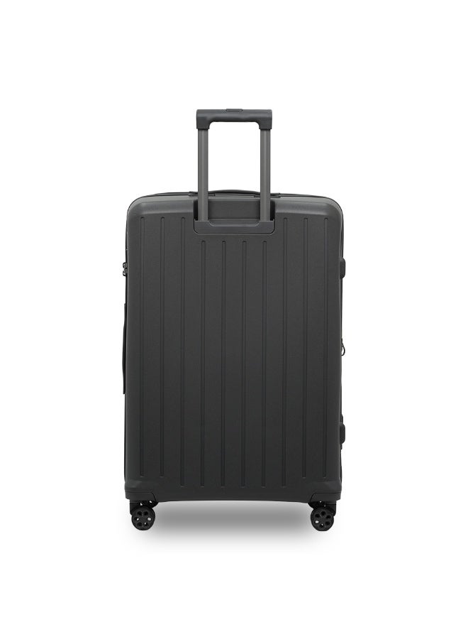 President Polypropylene 4 Piece Trolley Luggage Set, smooth 4 spinner wheels  with Free Sling Bag - Durable & Lightweight" 65081 - Drak Grey - Image 2