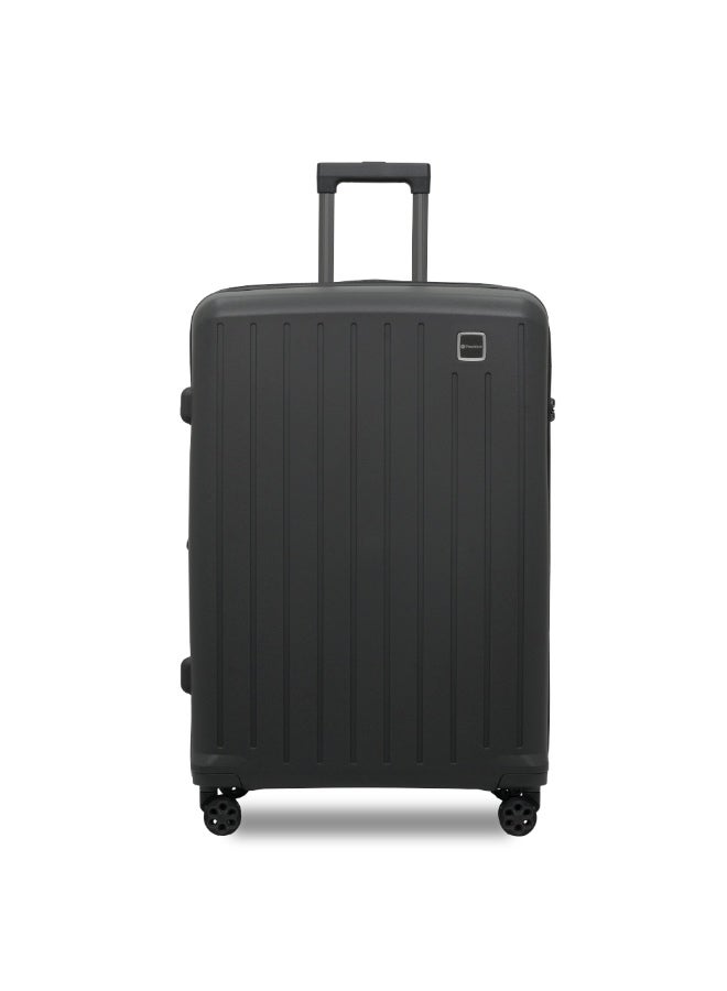 President Polypropylene 4 Piece Trolley Luggage Set, smooth 4 spinner wheels  with Free Sling Bag - Durable & Lightweight" 65081 - Drak Grey - Image 5