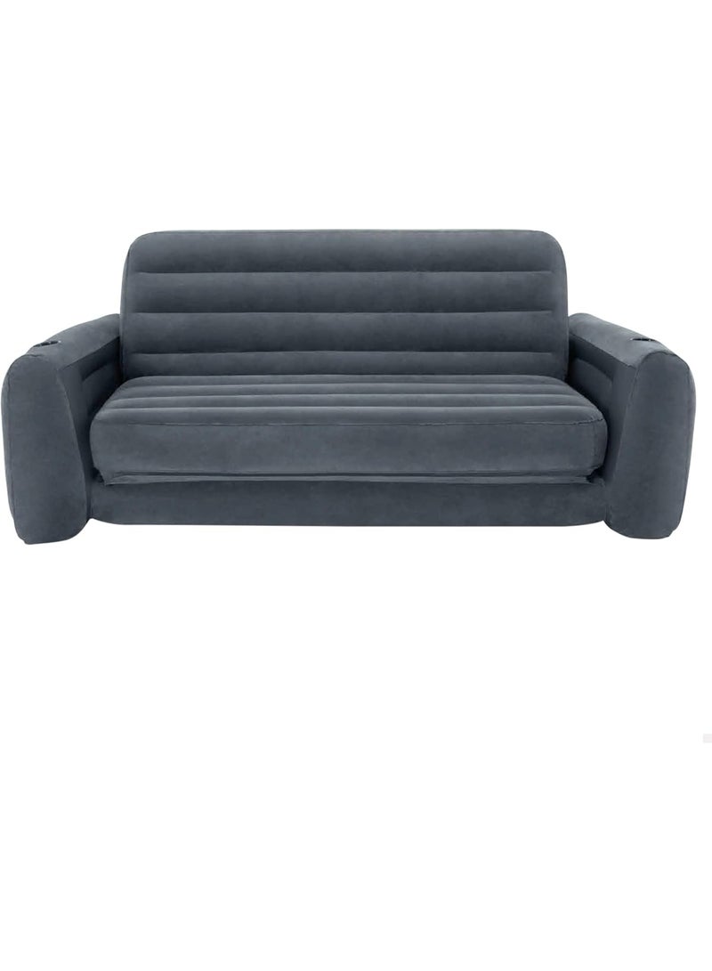 INTEX Living Room Rolled Arm Style Inflatable Pull-Out Sofa 203x231x66cm - Image 5